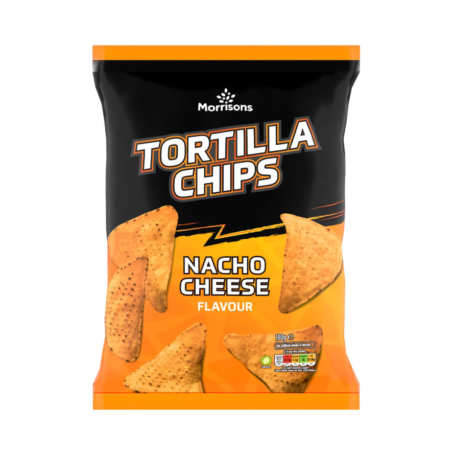 Morrisons Tortillas Nacho Cheese 180g
