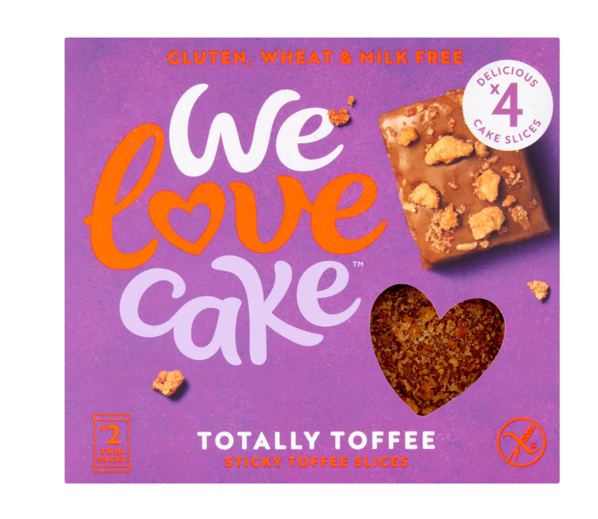 We Love Cake 4 Totally Toffee Sticky Toffee Slices 158g