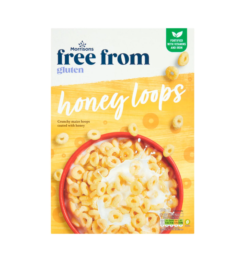 Morrisons Free From Honey Loops 300g