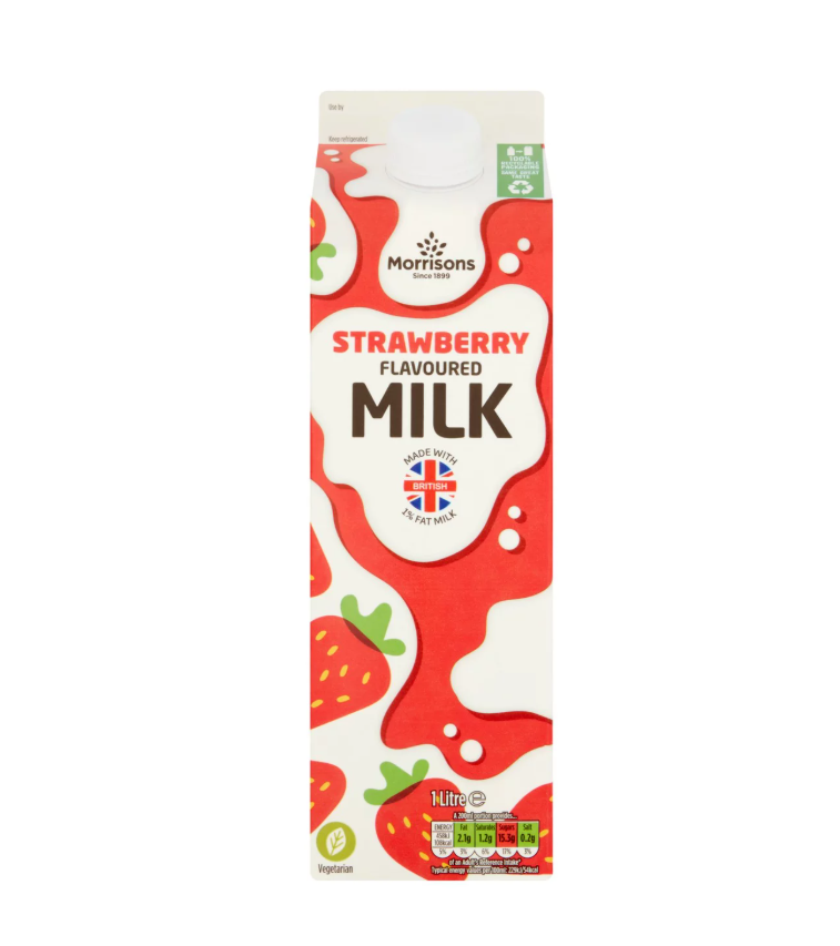 Morrisons Strawberry Flavoured Milk 1L