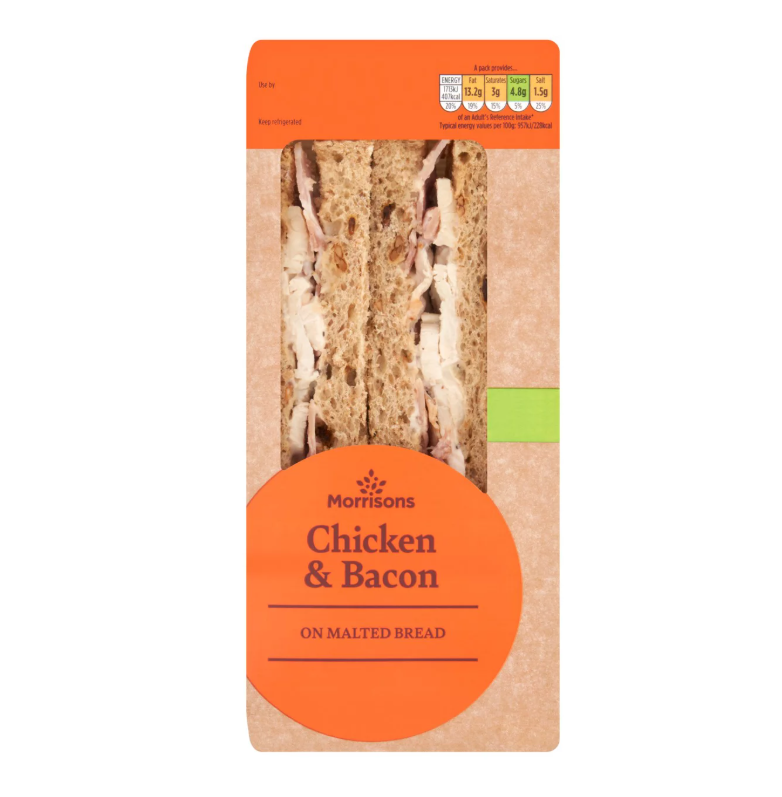 Morrisons Chicken and Bacon Sandwich [753]