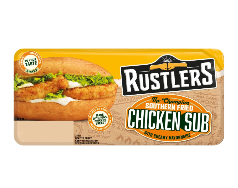 Rustlers Sub Southern Fried Chicken 158g