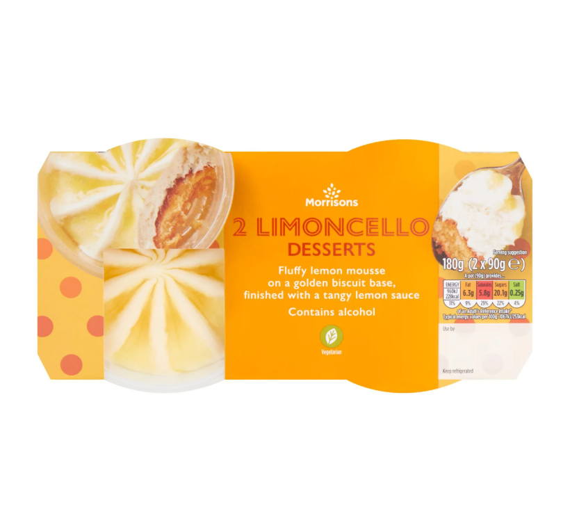 Morrisons Kitchen Limoncello 2 x 90g