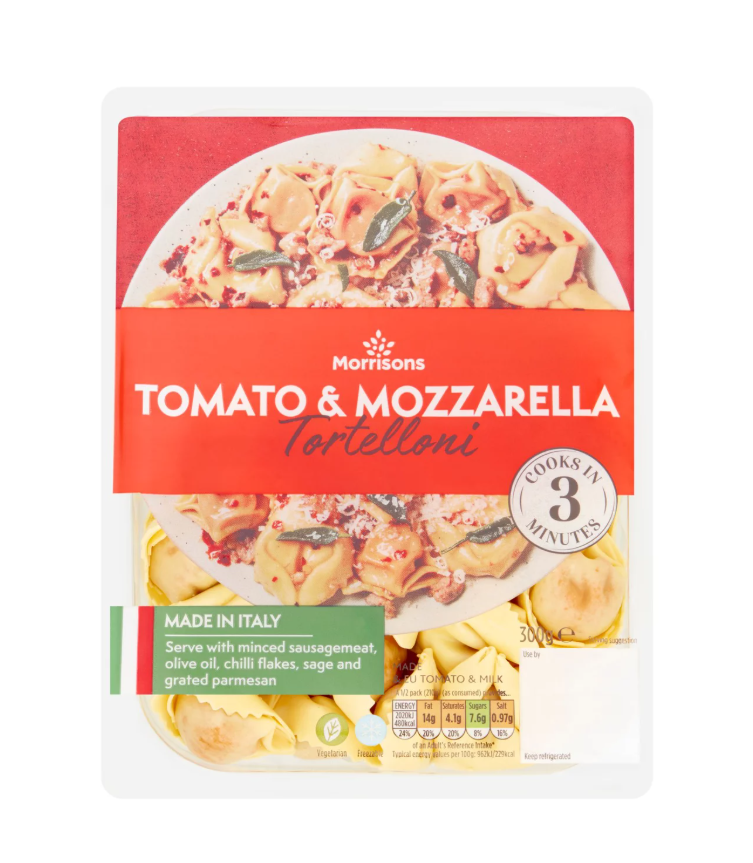 Morrisons Kitchen Tomato and Mozzarella Tortelloni 300g