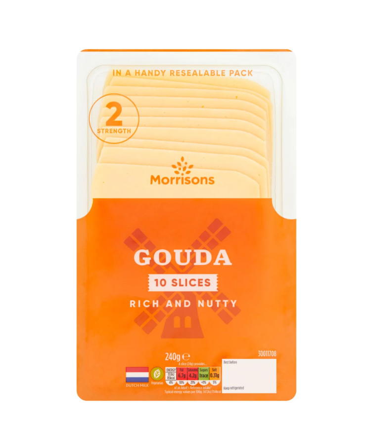 Morrisons Gouda Slices 240g