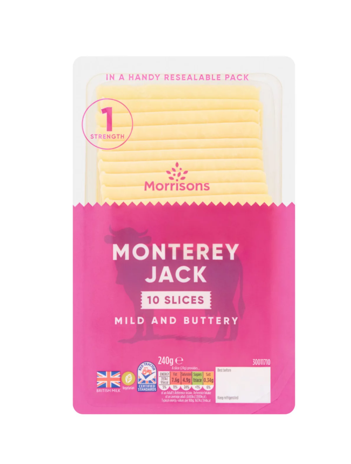 Morrisons Monterey Jack Slices 240g