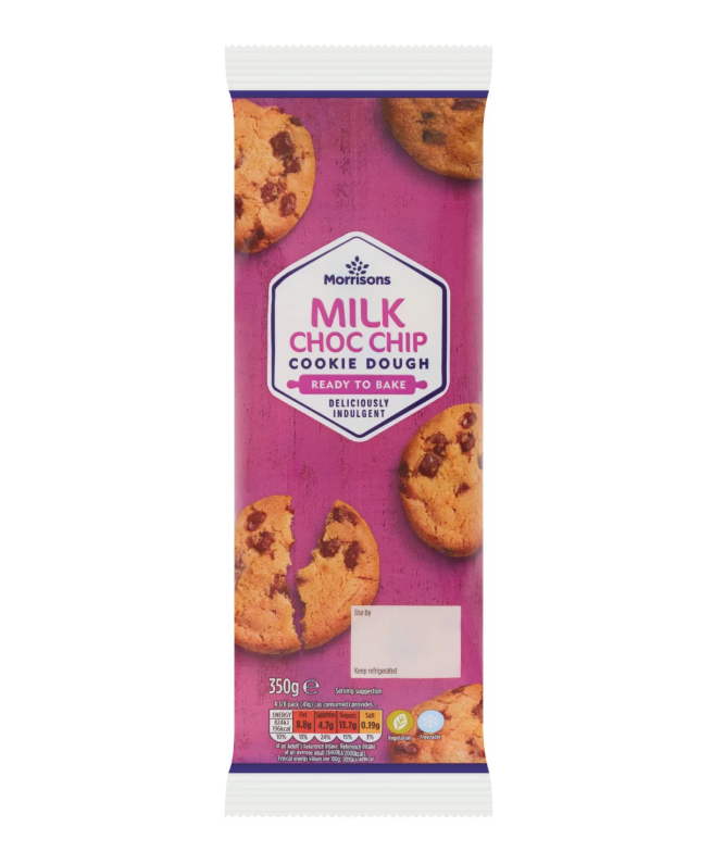 Morrisons Milk Choc Chip Cookie Dough 350g