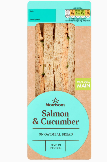 Morrisons Salmon and Cucumber Sandwich