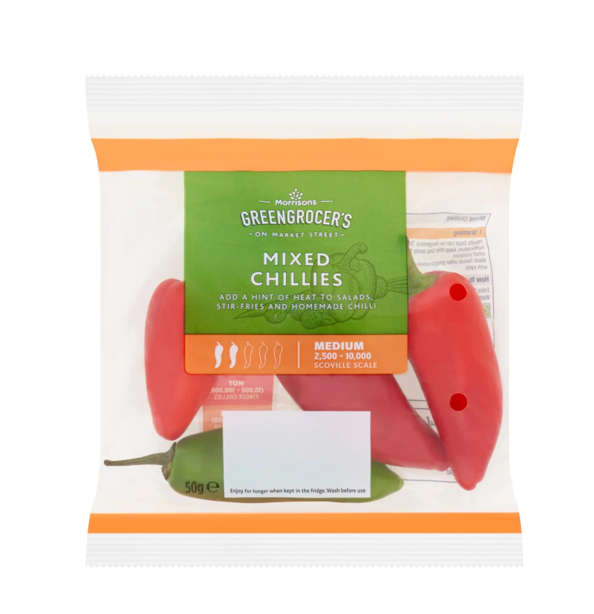 Morrisons Mixed Chillies 50g