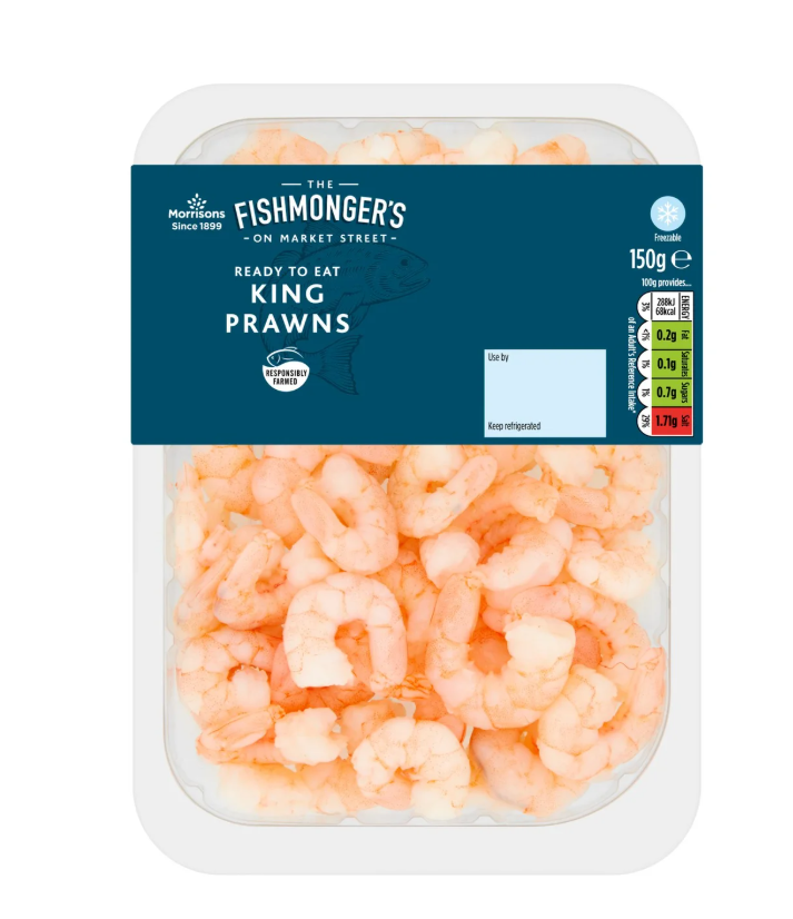 Morrisons Cooked Peeled King Prawns 150g