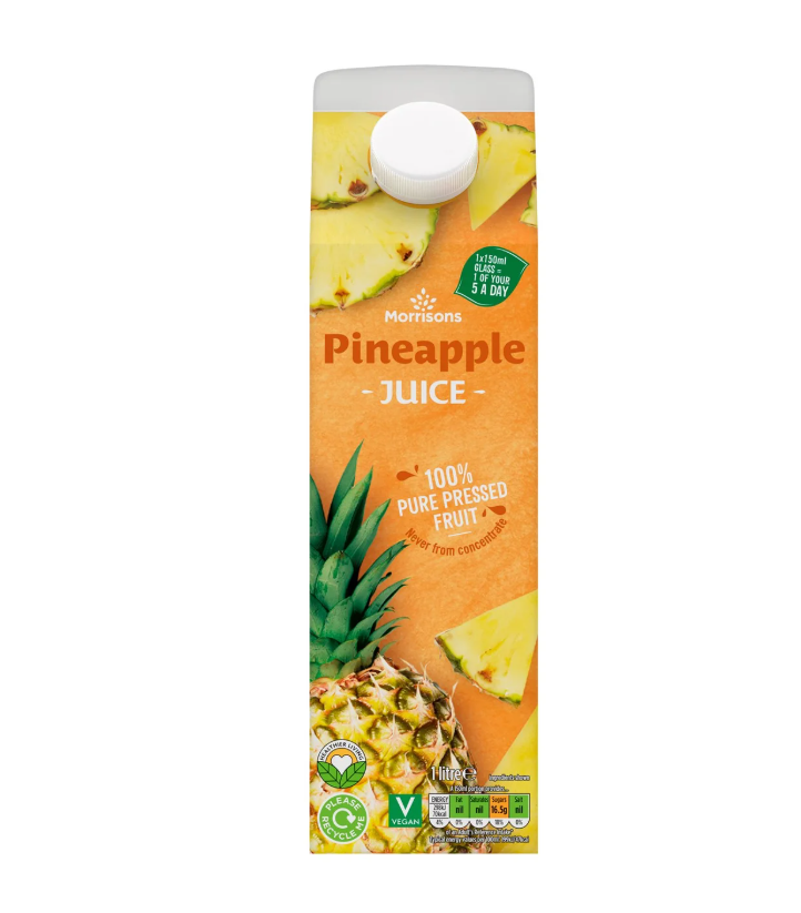 Morrisons 100% Pineapple Juice 1L