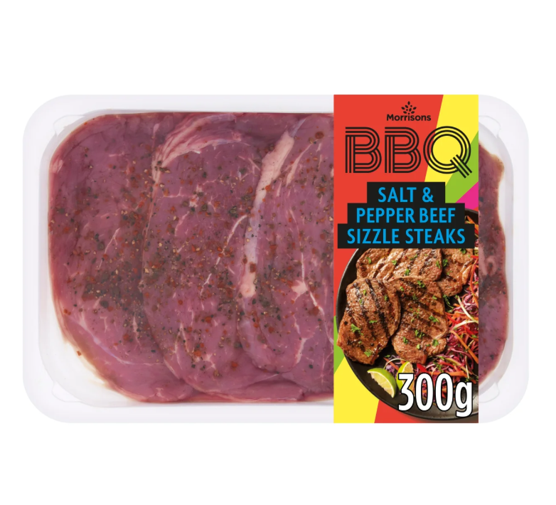 Morrisons Pepper Beef Sizzle Steak 300g