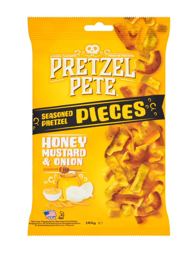 Snyders Pretzel Pieces Honey Mustard & Onion 110g
