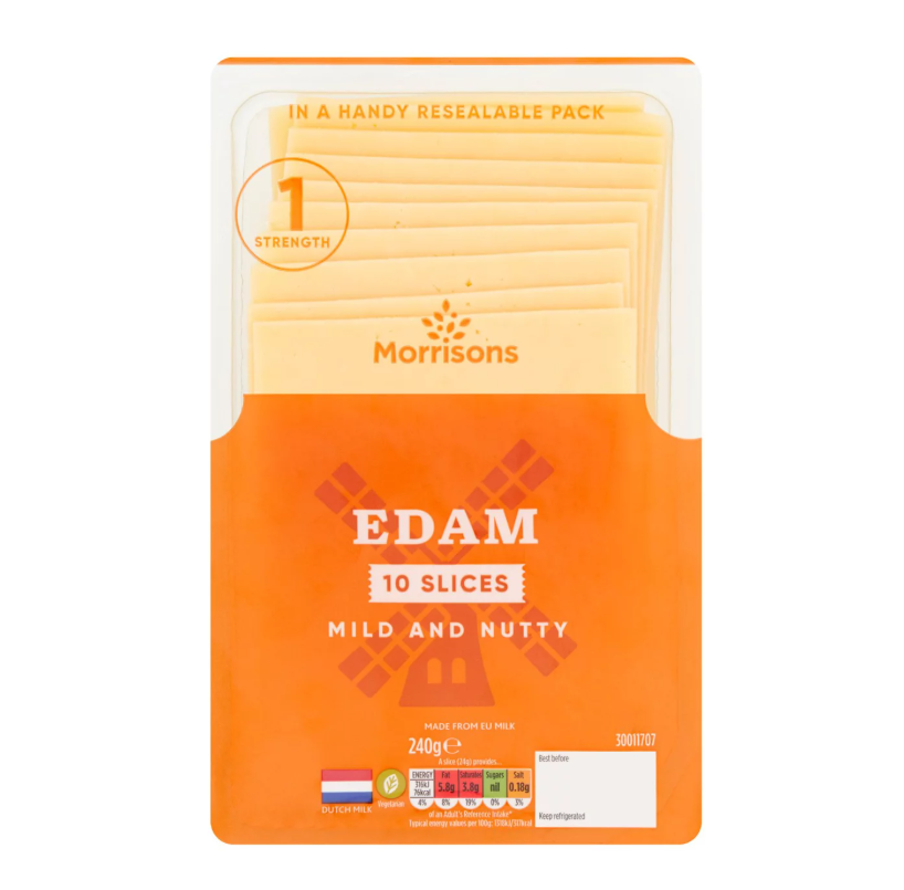 Morrisons Edam Slices 240g