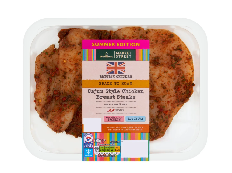 Morrisons Global Grill Cajun Chicken Steaks 350g