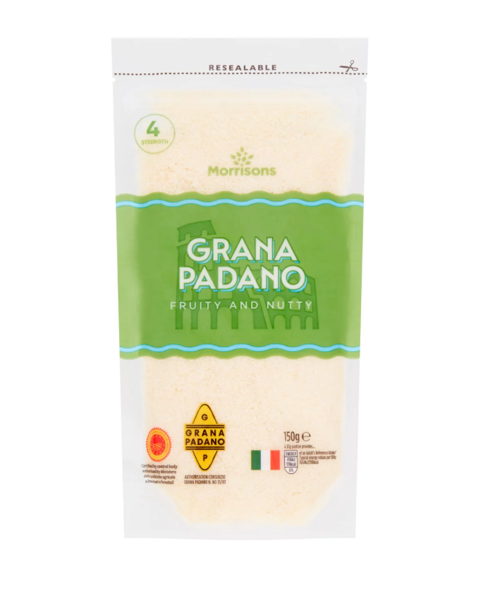 Morrisons Grated Grana Padano 150g