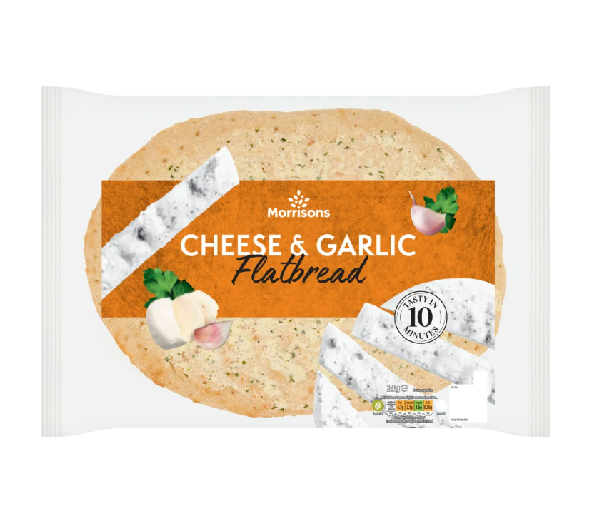 Morrisons Cheese & Garlic Flatbread 265g