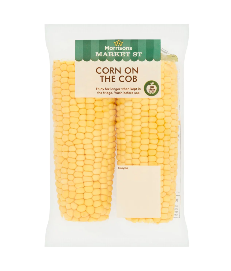 Morrisons Sweetcorn Cobs 2pk