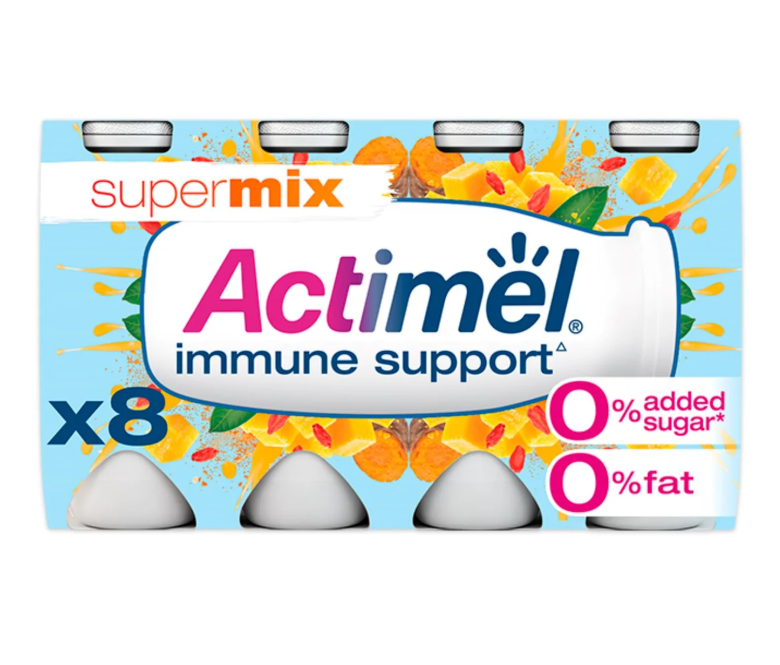 Actimel Superfruits Mango Goji Berry Turmeric 8 x 100g