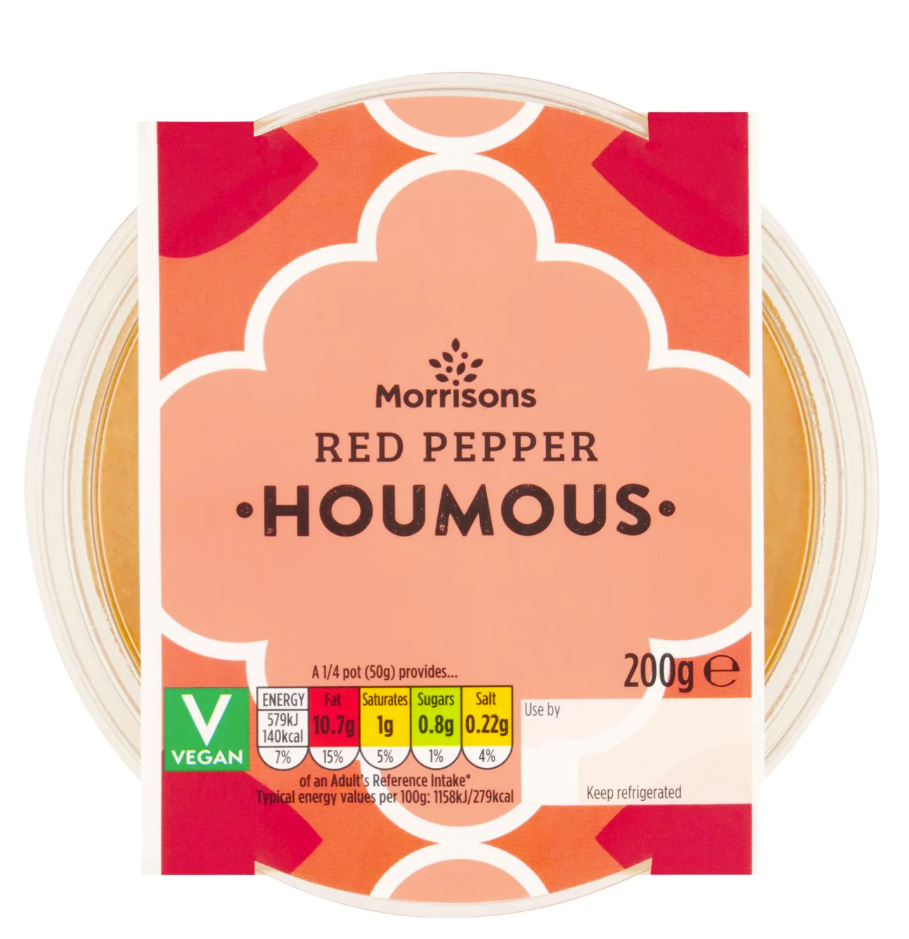 Morrisons Red Pepper Houmous 200g