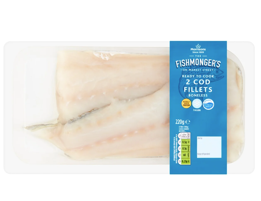Morrisons Market Street2 Cod Fillets 220g