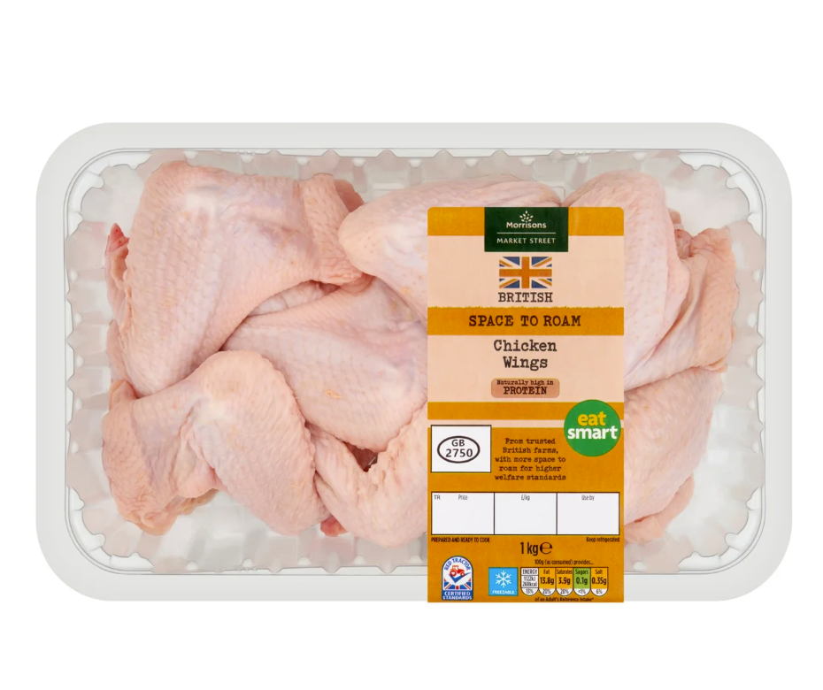 Morrisons British Chicken Wings 1kg