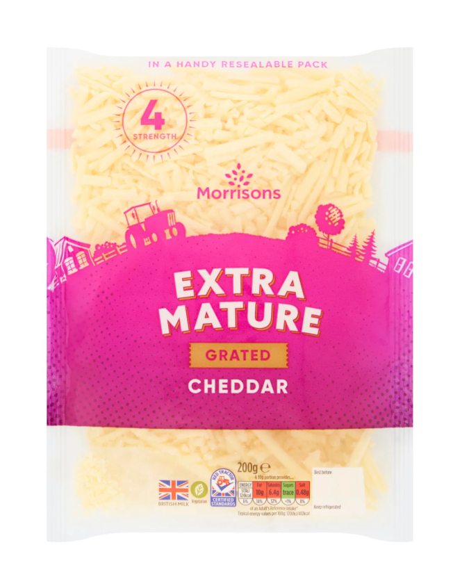 Morrisons Extra Mature Grated Cheese 200g