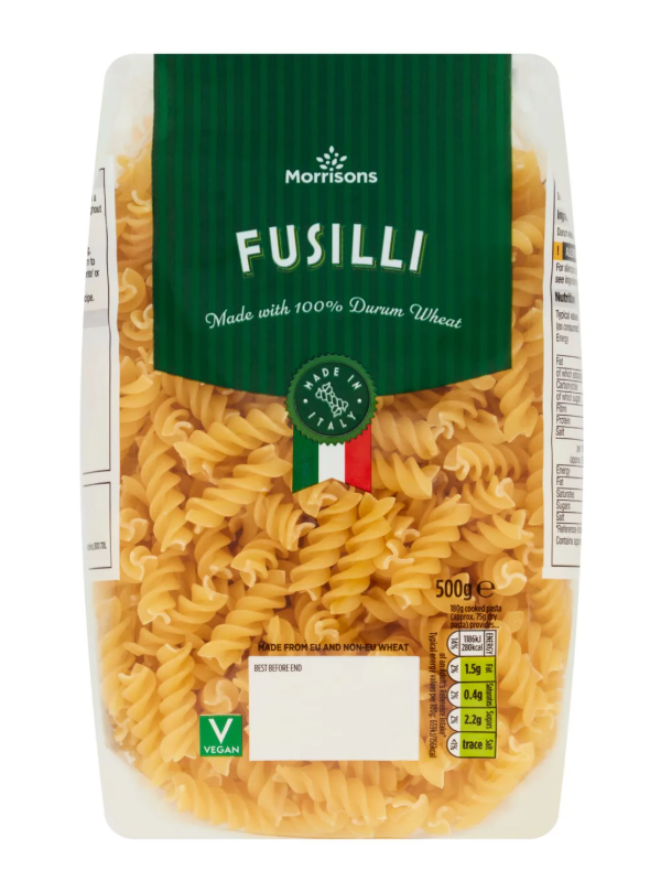 Morrisons Kitchen Fusilli 500g