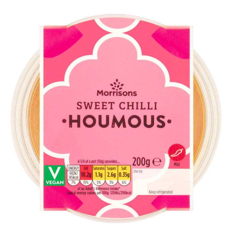 Morrisons Sweet Chilli Houmous Mild 200g