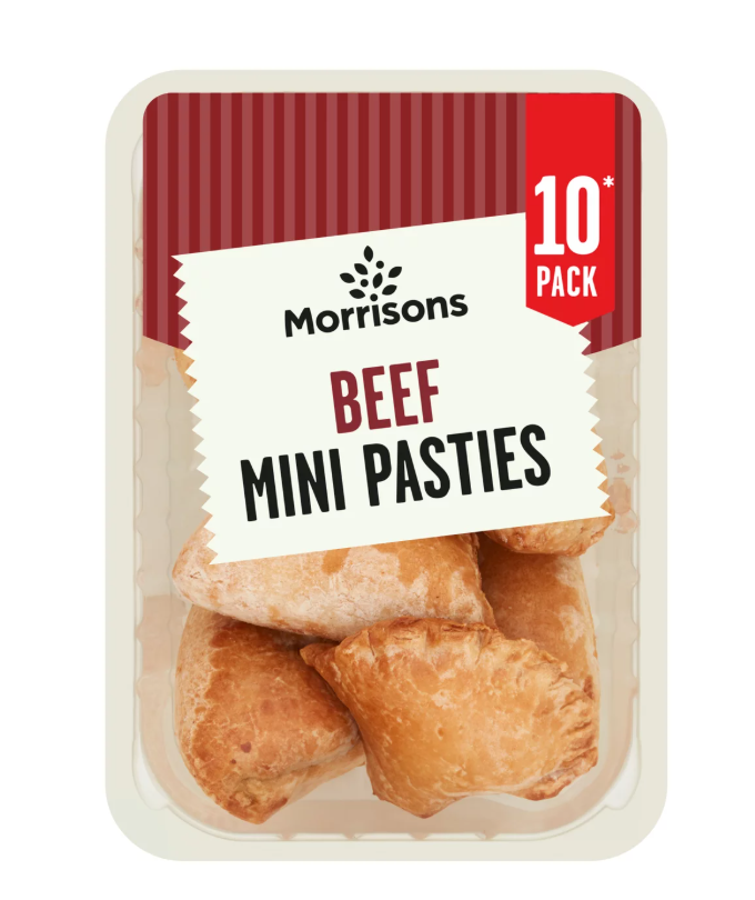 Morrisons 10 Mini Beef Pasties 300g