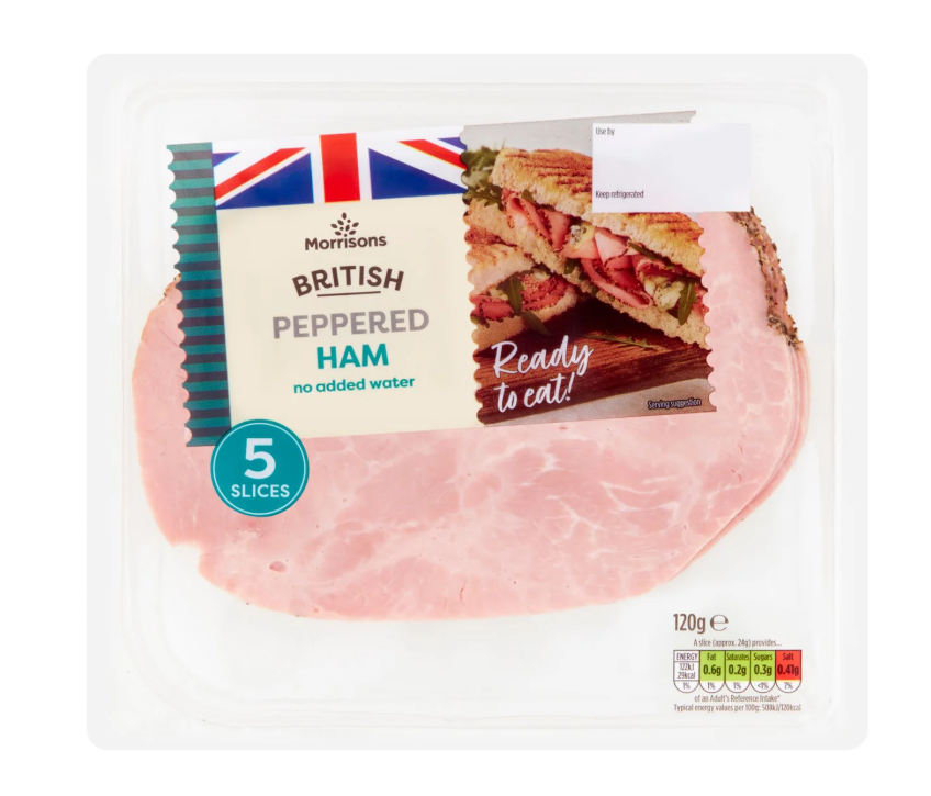 Morrisons Carvery Peppered Ham 120g