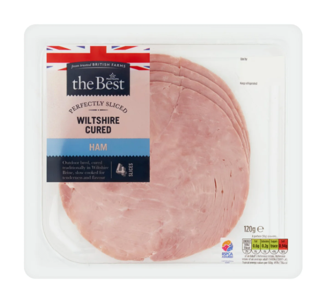 Morrisons The Best Sliced Wiltshire Ham 120g