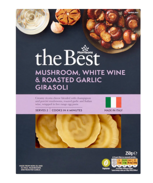 Morrisons The Best Mushroom White Wine & Roasted Garlic Girasoli 250g