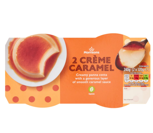 Morrisons Creme Caramel 2 x 120g