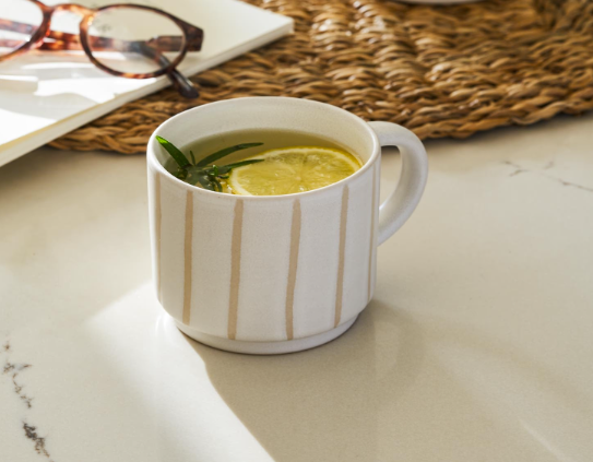 GTC Clanfield Stripe Mugs x 2