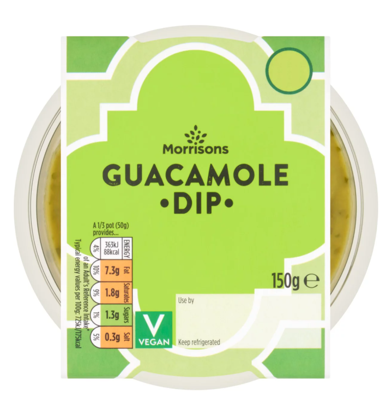Morrisons Guacamole Dip Snack 150g