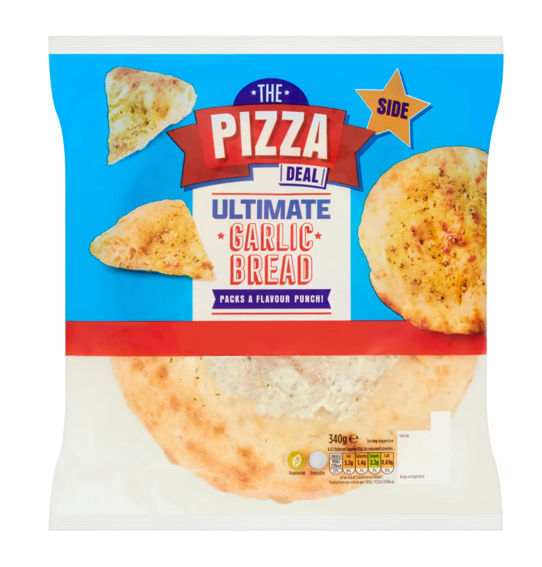 Morrisons The Pizza Deal Garlic Flatbreads 340g