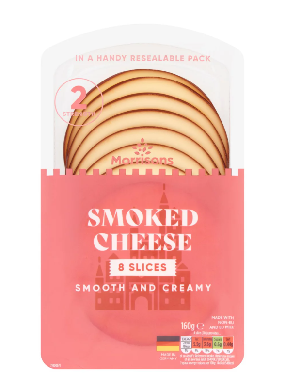 Morrisons Smoked Cheese Slices 160g