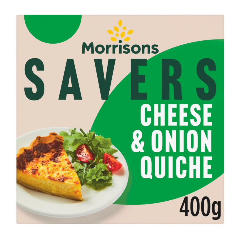Morrisons Savers Cheese & Onion Quiche 400g