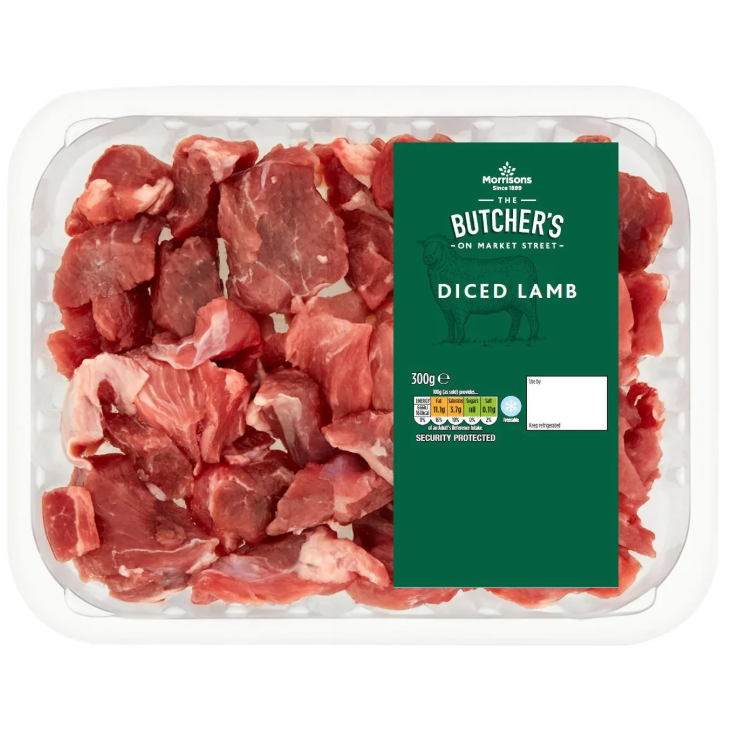 Morrisons British Diced Lean Leg Of Lamb 300g