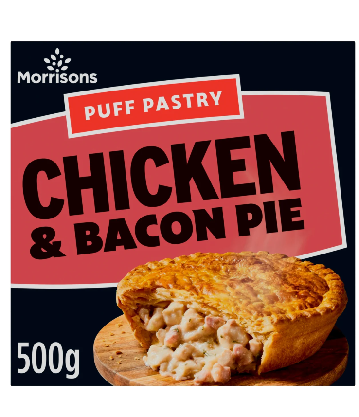 Morrisons Chicken And Bacon Pie 500g