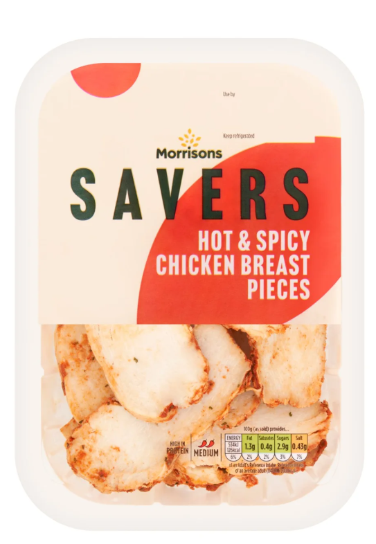 Morrisons Savers Hot and Spicy Cooked Chicken Breast Slices 210g