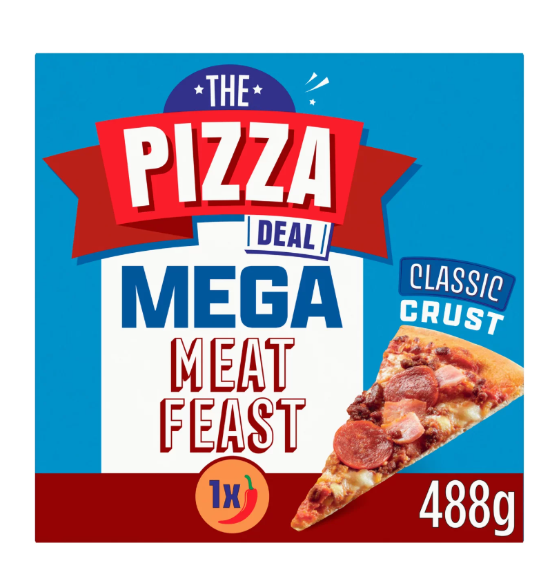 Morrisons The Pizza Deal Takeaway Magnificent Meat Feast 488g