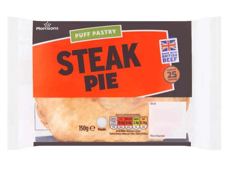 Morrisons Steak Pie 150g [265]