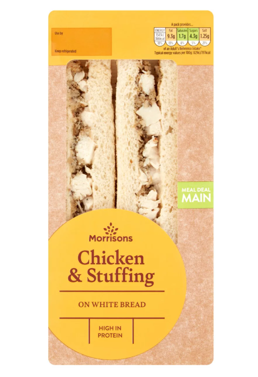 Morrisons Chicken & Stuffing Sandwich
