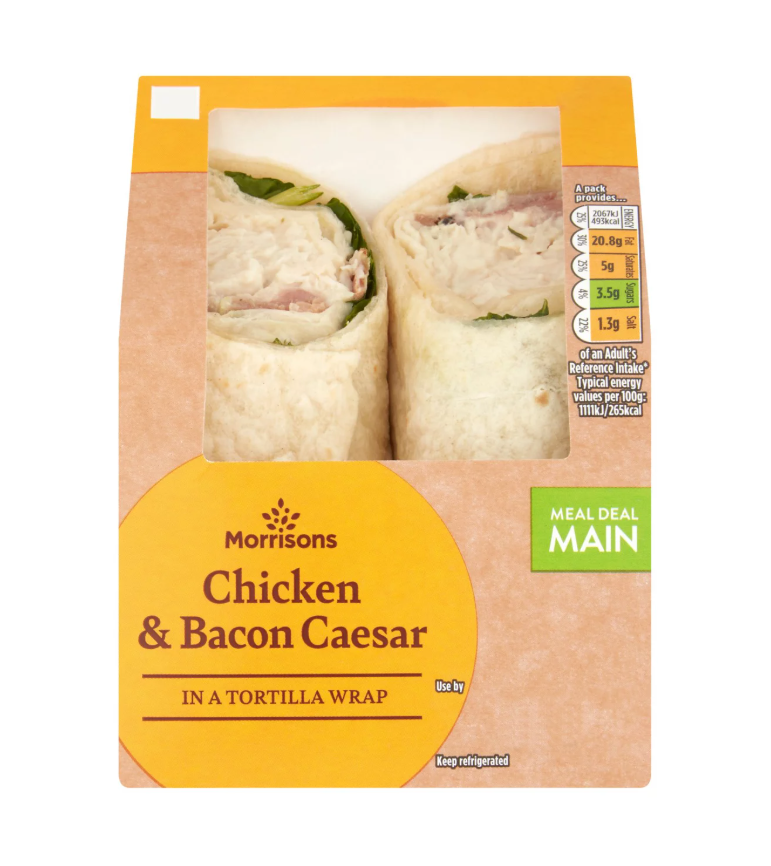 Morrisons Chicken Caesar Wrap 195g