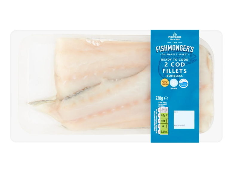Morrisons Cod Fillets 220g