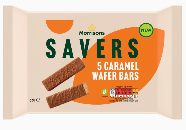 Savers Caramel Wafer Bar 5pk
