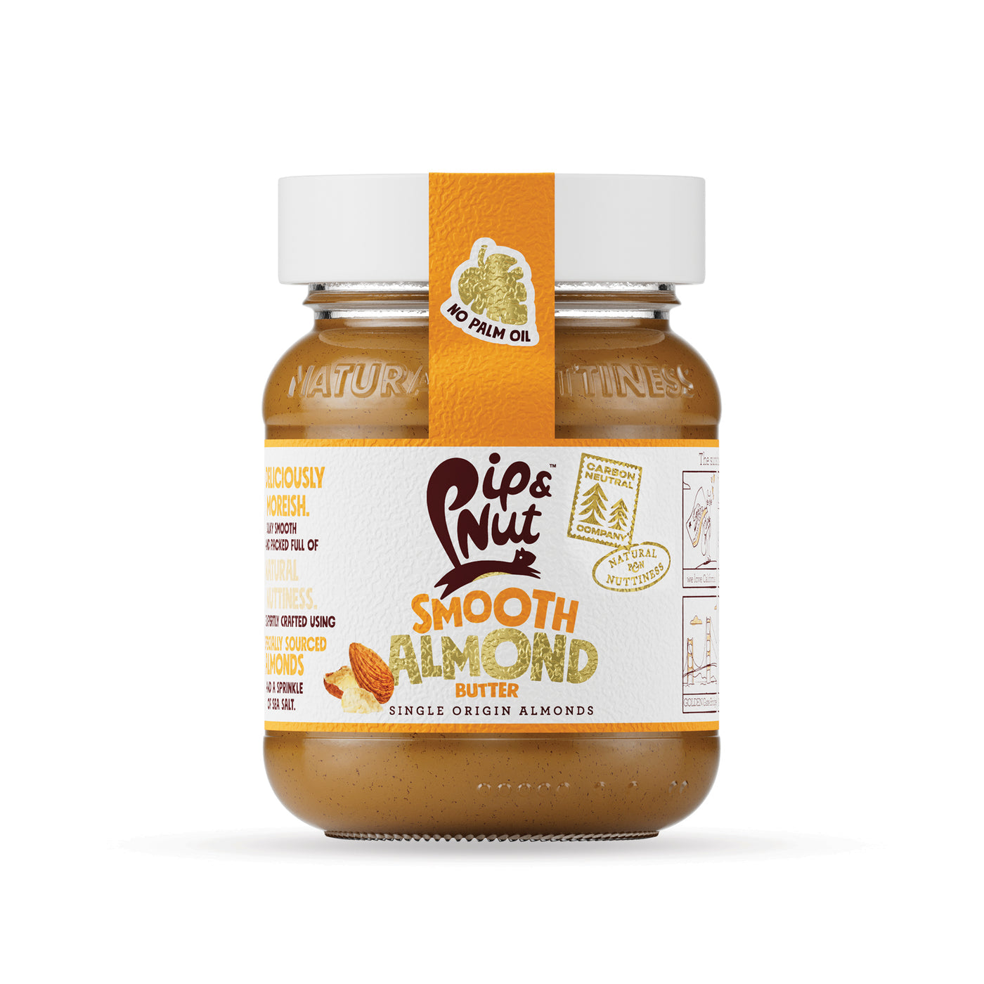 Pip & Nut Smooth Almond Butter 170g