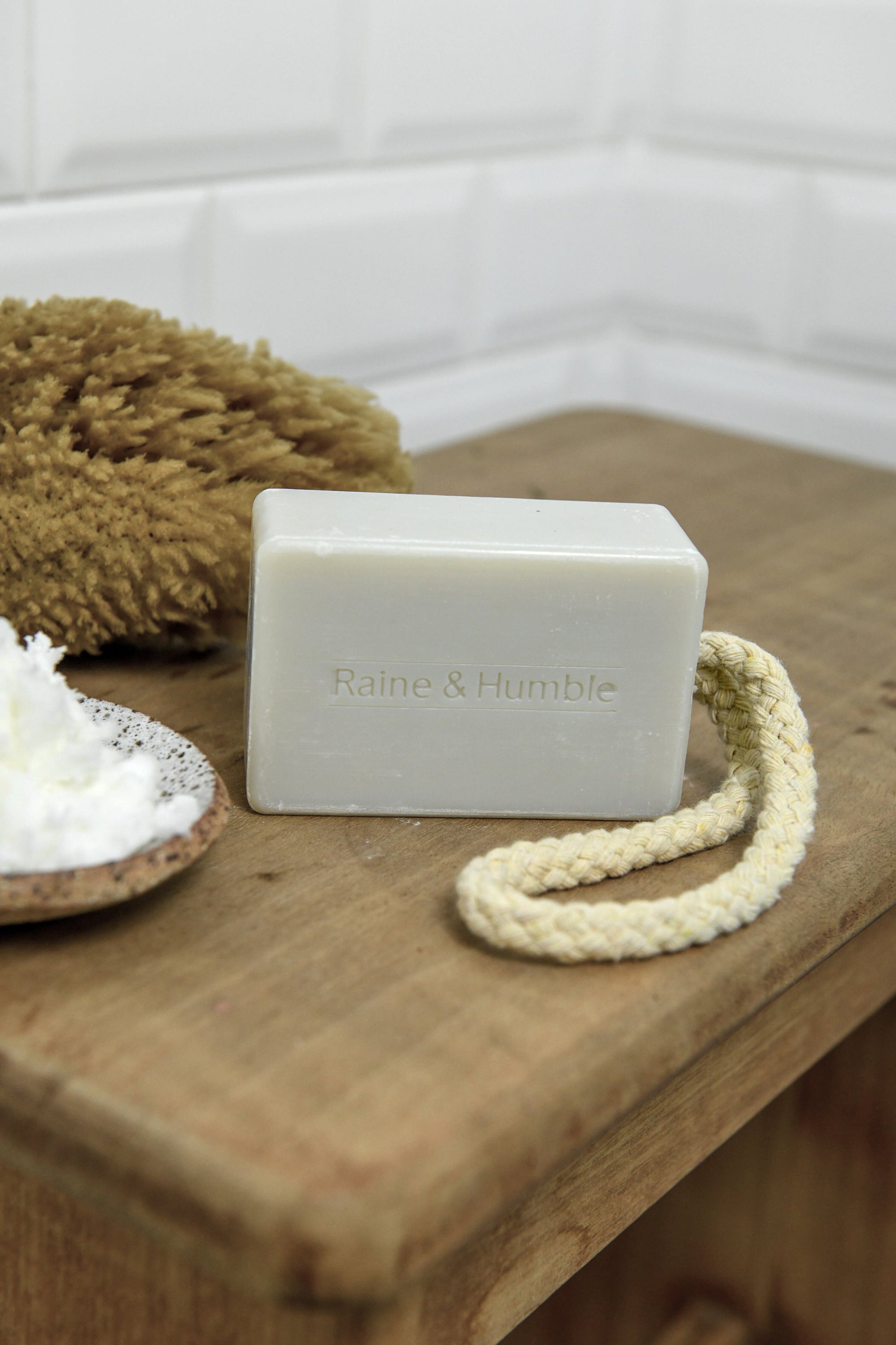 Soap on a rope Shea Butter